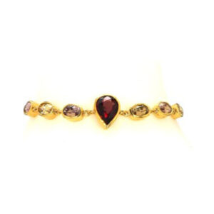 Yellow Zircon | Pinkish Brown Zircon | Garnet | Bracelet