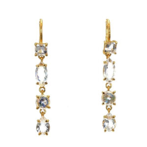 Meili | Rainbow Moonstone Earrings