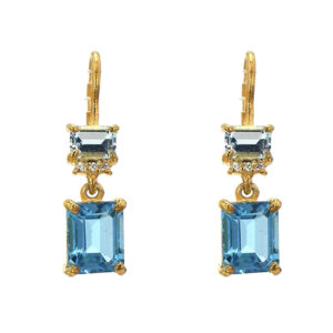 Aster | Blue Topaz | drop earrings