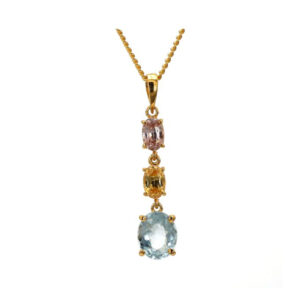 Yellow Zircon | Pinkish Brown Zircon | Aquamarine| Pendants