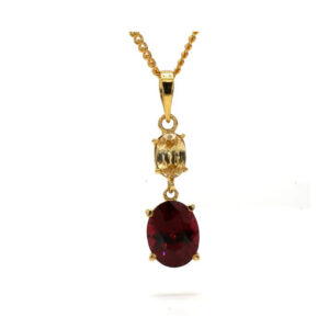 Yellow Zircon | Garnet | Pendant (Copy)